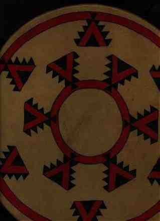 California Indian Basketry Design (Northern) on a hand drum (7KB/92KB)