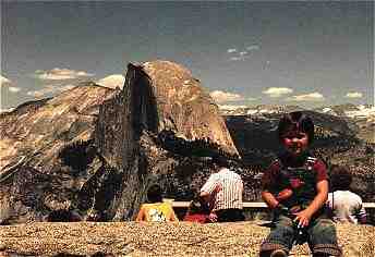 Kevin's 1st hike at Half Dome Oct. 1986 (10KB/117KB)