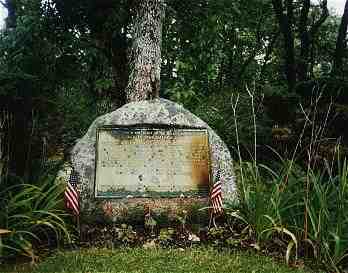 Memorial near Martha's Vineyard Airport to Ancestor Rev. Thomas Mayhew Jr. (23KB/240KB)