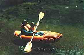 Dave & Kevin on the Merced River (3KB/36KB)